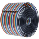 10ft 40 Way 40-Pin Rainbow Color IDC Flat Ribbon Cable 1.27mm Pitch