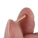 100 Pcs 5/64inch x 25/64inch Round Head Copper Solid Rivets Fasteners D3H7