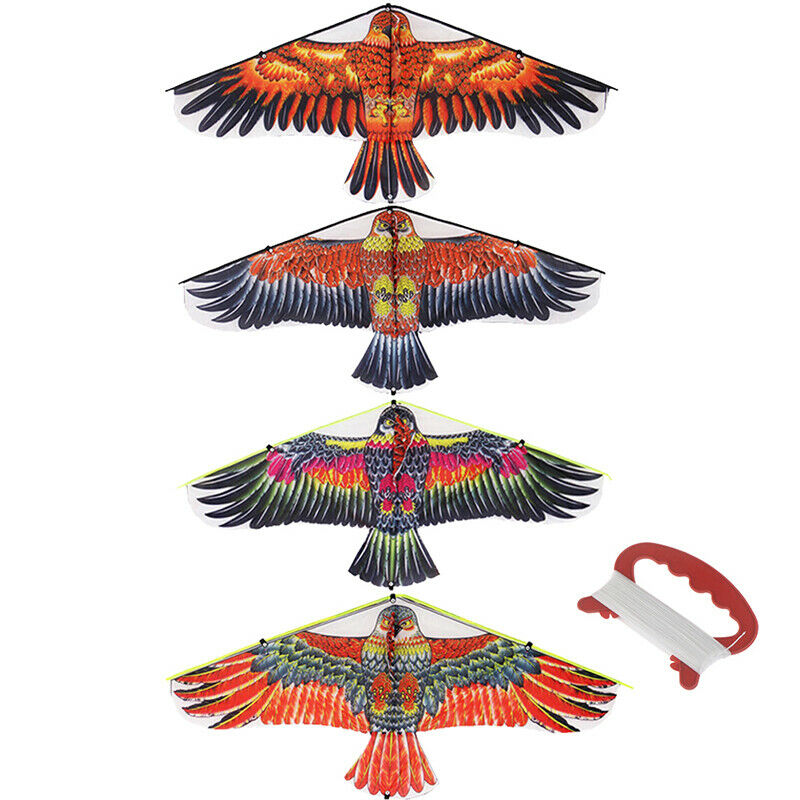 1Pc 1M Flat Eagle Kite With 50M Kite Line Children Flying Bird Kites Outdoor  Pg