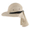 Packable Big Brim Hat Sun Protection Hats Foldable Roll up Sun Cap Khaki 58-60CM
