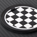 3x fit for Mini R55 R56 R58 R59 Anti-Slip Cup Mat Checkered Coasters Cup Holder