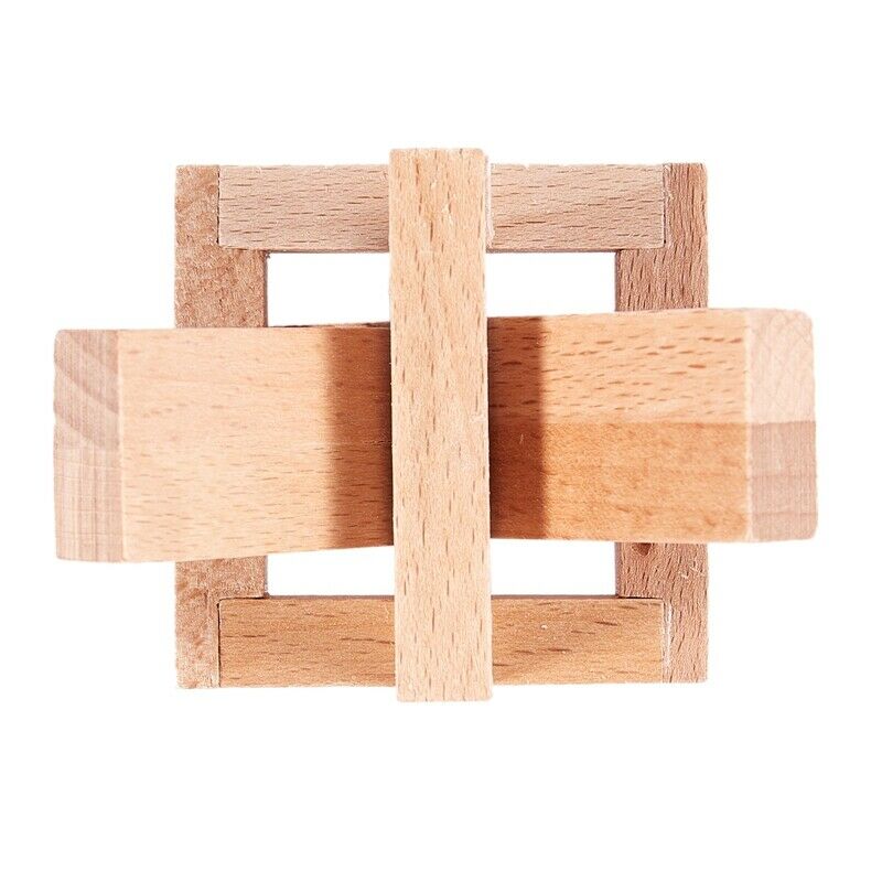 Wooden Siege Lock the Perplexing X in a Box Logic Puzzle Burr Puzzles Brain K8V8