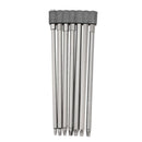 7 PCS Electric Square Screwdriver Bit Set S2 + Surface Blasting Hex Handle