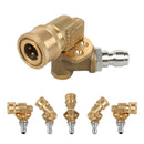 High Pressure Water Gun Connector 90 Degree Adjustable 5 Gear Angle Nozzle