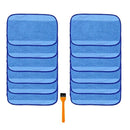 12Pcs Microfiber Wet Mopping Cleaning Pad Cloth for Irobot Braava 380 380T  C9L4