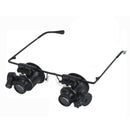 20x Tray Jeweler Watchmaker Magnifier Glasses Loupe Magnifying Light LED Repair