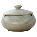 Ceramic Ashtray Cigarettes Ash Holder with Lid for Indoor or Outdoor Use