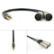 Audio cable 3.5mm Stereo to 2 XLR /mother 3.5mm turn card audio cable
