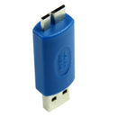 High Speed Blue USB 3.0 Type-A Male to mini B Male Plug Adapter Gender Chan