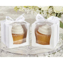 12x White Kraft Paper Cupcake Muffin Boxes Wedding Party Favor Gifts