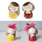 2Pcs Mini Ceramic Plants Pot Flower Vase Planter Container for Bonsai with Cute