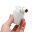 Automatic Water Level Control Valve Tower Tank Floating Ball Valve White 1Pc