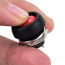 6Pcs PBS-33B Mini 12mm Waterproof Momentary ON/OFF Push Button Round Switc Kw