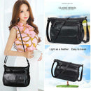 Fashion Shoulder Messenger Bags Leather Soft Crossbody Bags Multi-pocket Purse