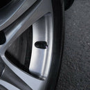 1 Set Of 4 Soft Clay Rhinestones Car Tire Bonnet Diamond Shiny Dust Cap Aut