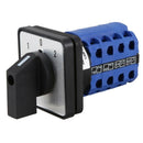 LW28-20M08/4 3 Position Rotary Cam Changeover Switch Ui 550V Ith 20A, Blue+SE8Q7