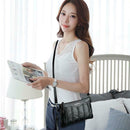 Fashion Leather Women Shoulder Crossbody Handbag Solid Color Envelope Bag