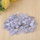 100g Natural Blue Lace Agate Gravel Quartz Crystal Rock Chips Degaussing Decor