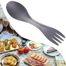100% Pure Titanium Spork Spoon Fork Combo Cutlery Utensil Picnic Gadget