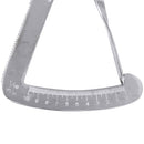 Dental lab wax metal crown gauge caliper ruler dental surgical instruments BX