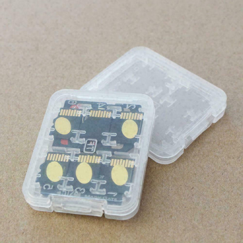 8 Slots Plastic Hard Micro SD SDHC TF MS Memory Card Storage Box_selling Fa O2B8