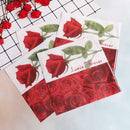 20Pcs rose wedding paper napkins for decoupage wedding decoration supplies ME