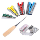 1 Set Fabric Bias Tape Maker Kits for Sewing Quilting Awl and Adjustable Binder