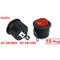 10 Pcs SPDT Black Red Button On/On Round Rocker Switch AC 6A/125V 3A/250V G7X8