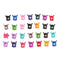 30X Mix Colored Girl Kid Baby Mini Flower Hair Claw Jaw Clip Hair Accessoriesã€â„–[