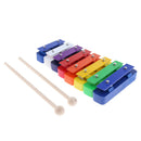 Novelty Wood Children Hand Percussion Toys 8 Tones Xylophone Sound Brick