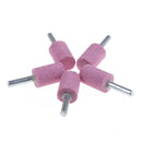 5x Cylinder Abrasive Stone Points Mounted Grinding Stone Burr 6mm Shank OD20 â„–#