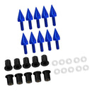 10 Pieces Universal Windscreen Windshield Bolts Screw Bolts Kit 5mm  Blue