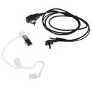 Covert Acoustic Tube Earpiece Headset Coil Wire 3.5mm Jack Throat Push To Talk
