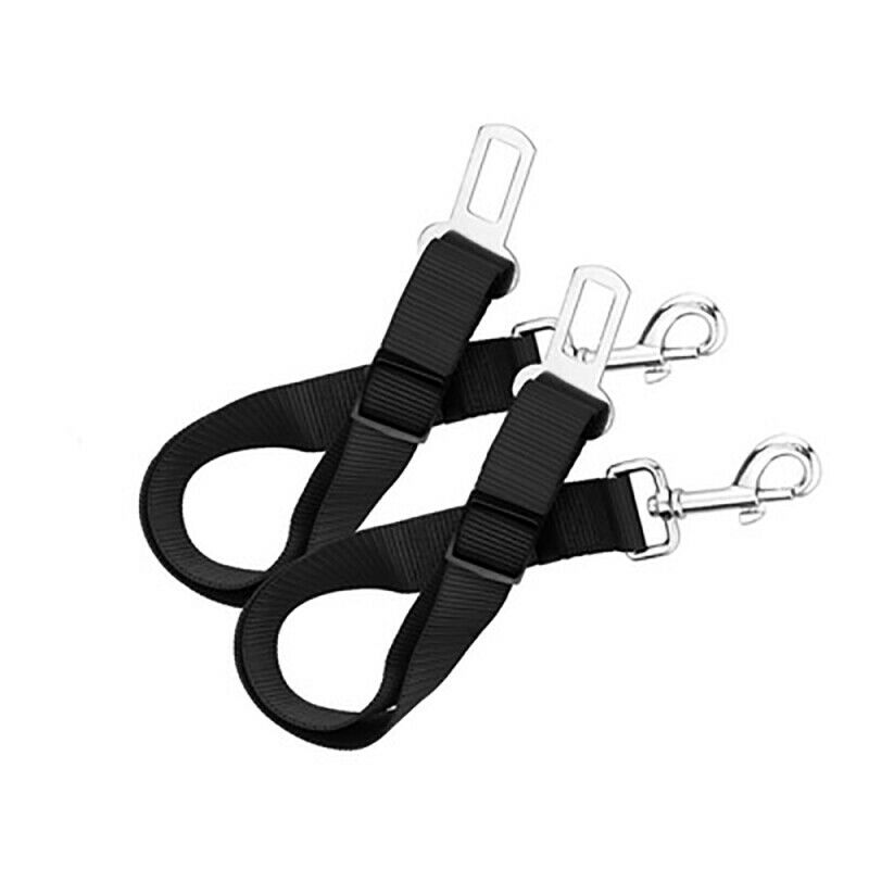 3X Dog Pet Safety Adjustable Car Seat Belt Harness Leash Travel Clip Strap Lead