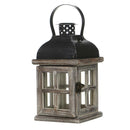 Retro Wooden Tower Candle Holder Tea Light Candlestick Wall Hanging Art 1