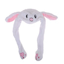 Children Kids Girls Earmuff Scarf Hat Cute Inflatable Novelty Rabbit Ear Cap