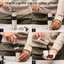Stainless Steel 304  Manual Coffee Bean Grinder Mill Hand Grinder Kitchen ToM5F5