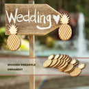 10pcs Wooden Ornament Pineapple Shape for DIY Scrapbooking Home Decor Craft