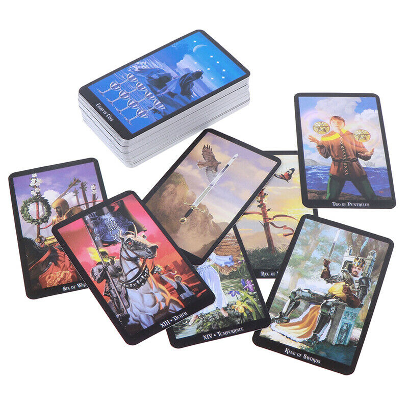 78 Cards Witch Tarot Deck Future Fate Indicator Forecasting Cards Gift TableGa3C