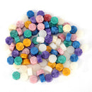 100pcs Octagon Fire Painting Pill Retro Sealing Wax Grain for Hand Account A