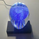 Brilliant LED White Light Stand Base USB Crystal Display AC Plug Home Decor Gift