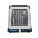 2 Port USB 3.0 Express Card Express Card 34mm NEC UPD720202 Hidden Adapter