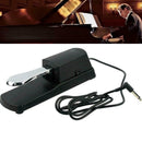 Universal Piano-style Sustain Foot Pedal w/ Polarity Switch for Electric Piano