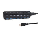 7-Port USB 3.0 Hub with Individual LED Power Switches