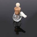Air Freshener Perfume Bottle Pendant Essential Oils Car Hanging Glass ClipsB Hn