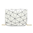 Geometric Irregular Print Shoulder Handbags Women PU Leather Crossbody Bags