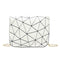 Geometric Irregular Print Shoulder Handbags Women PU Leather Crossbody Bags