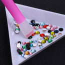 5Pcs/set Dual-ended Nail Art Rhinestone Gem Picker Pink Dotting Pen Manicure Hn