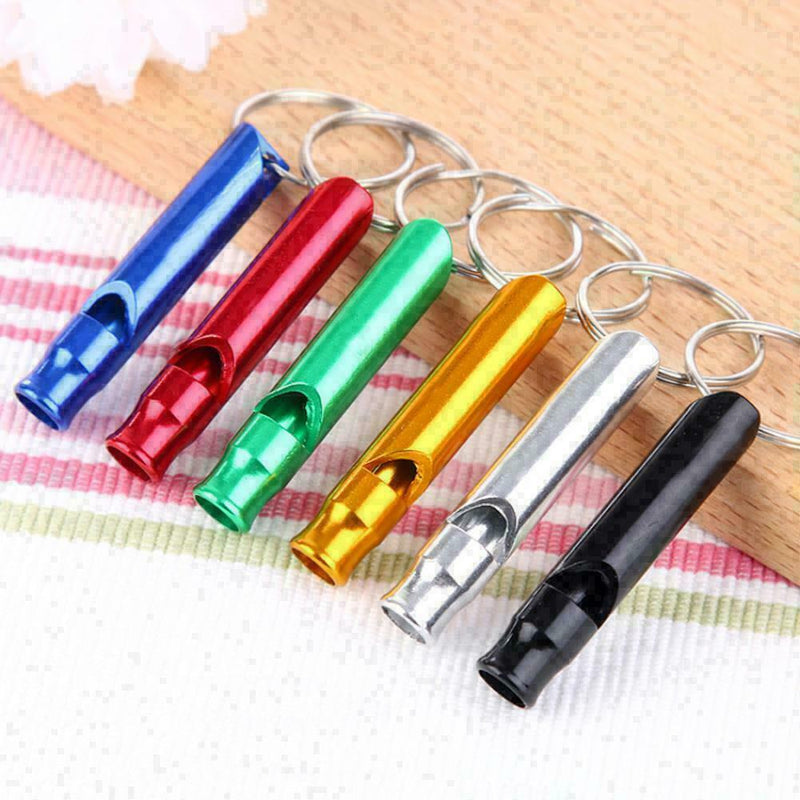 5Pcs Soild Dog Cat Puppy Outdoor Training Pet Sports Keyring Whistle AU V7R E2O9