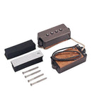 Guitar Alnico 5 PB P Bass Pickup Humbucker Pickup Alnico V Black for 4 Stri